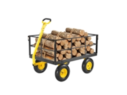 Carrinho De Jardim 2 Em 1 Em Aço 2225 X 760 X 775 Mm Carga De 635,03 Kg Vevor