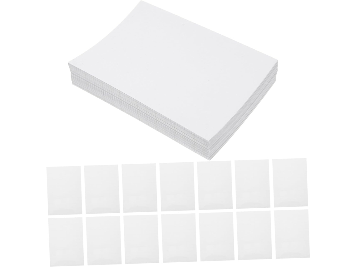 Pretyzoom Feuille Plastifieuse Autocolante 100 Pcs - Filme Protetor Pvc Branco - Transparente E Tapete
