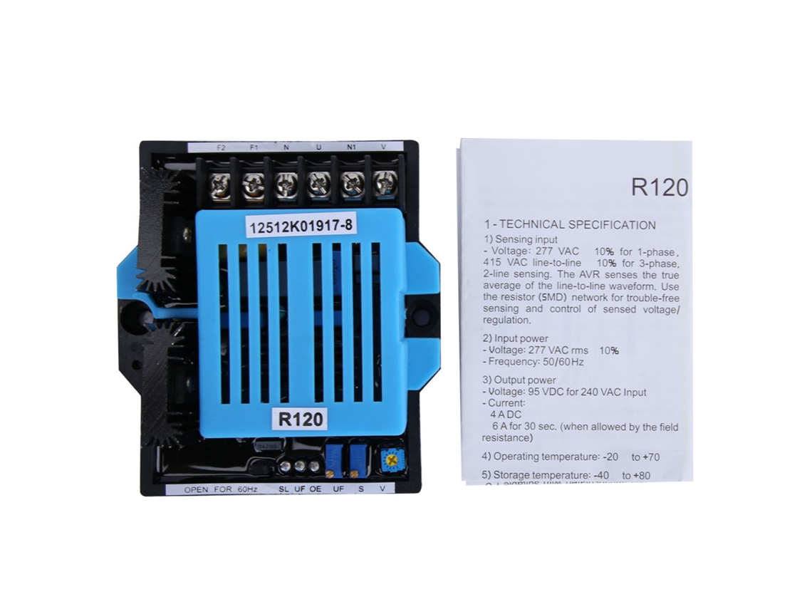 Regulador Automático de Voltaje AVR para Gerador 277v