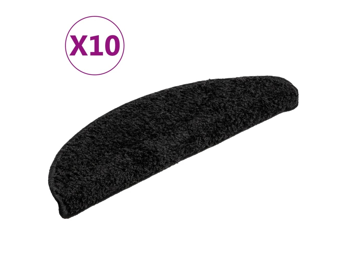Stair Mat, Stair Mats Vidaxl Preto Polipropileno (56 X 17 X 3 Cm)