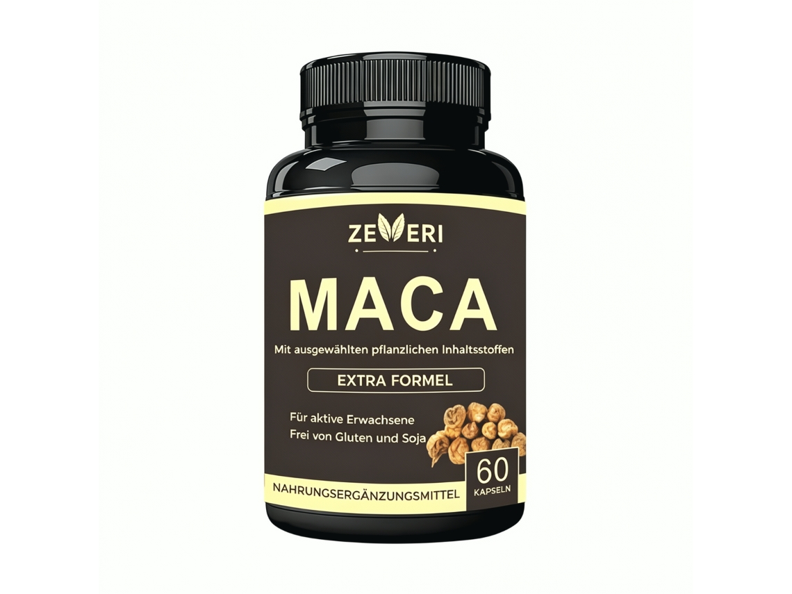 Zeveri Suplemento Alimentar Com Maca, Ginseng E Tribulus - 60 Cápsulas Extra Forte(1-bottle Pack)