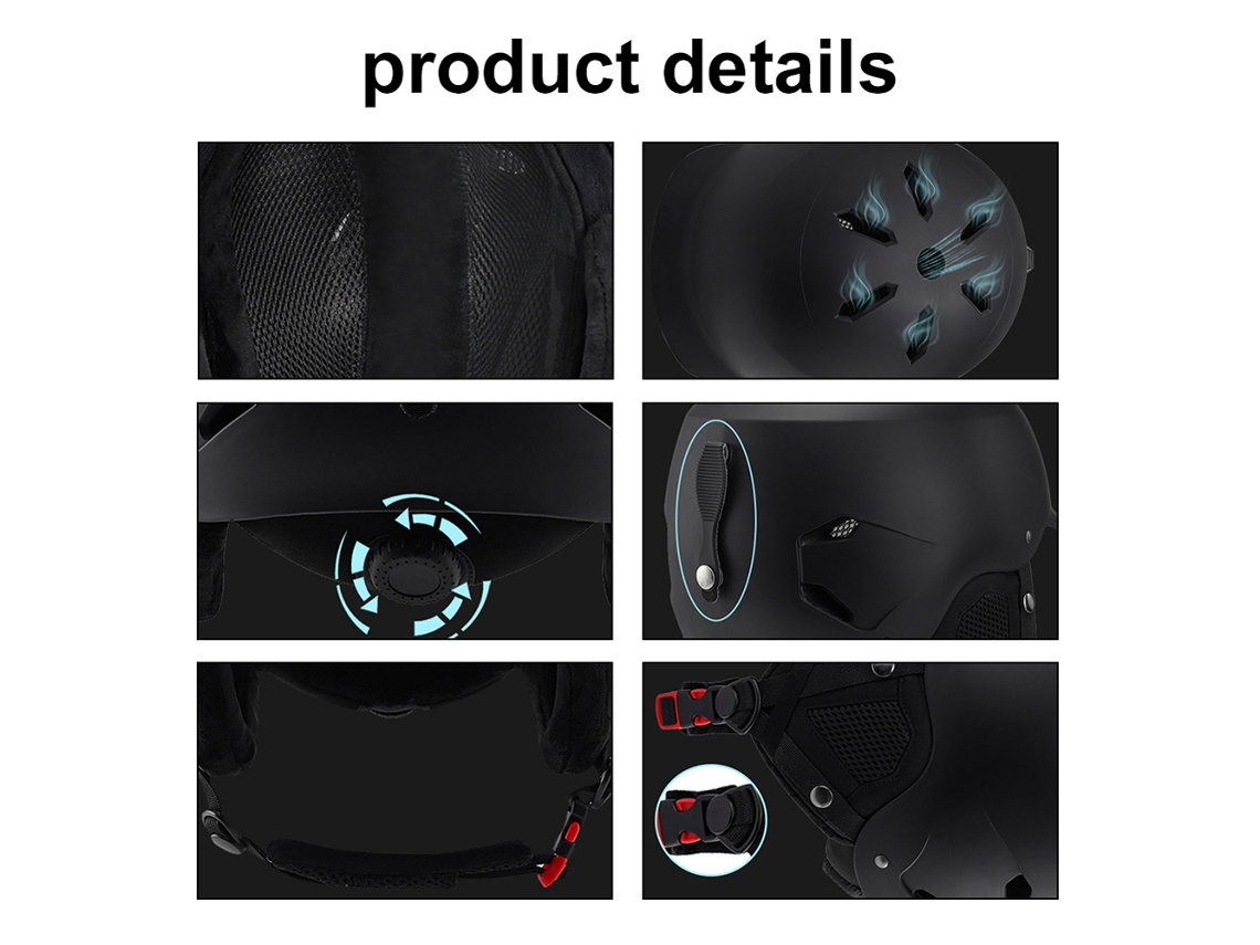 Casco de Ciclismo, Calor, Ajustável, Moto, Bicicleta, Esqui, Snowboard, Seguridad, S/MARCA