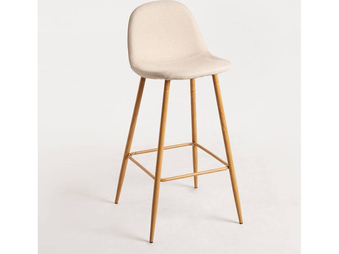 Banco Teok Tecido - Beige