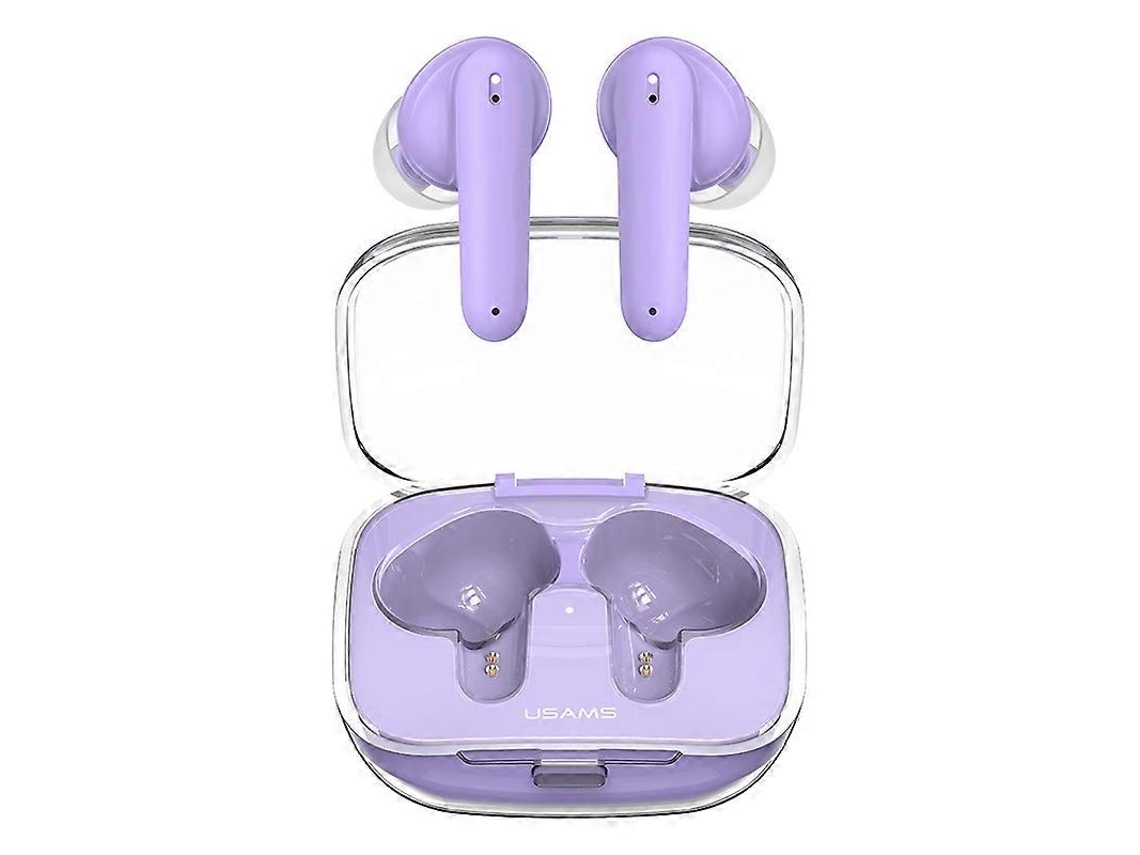 Fones de ouvido intra-auriculares sem fio Bluetooth transparentes Hengrongshen TWS Usams Be16 Ice Tray Series