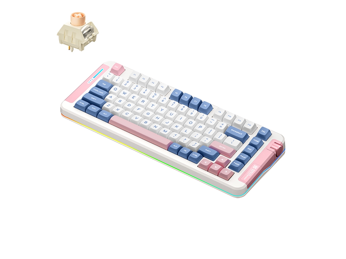 Teclado Mecânico Sem Fio Mchose X75 82 Teclas