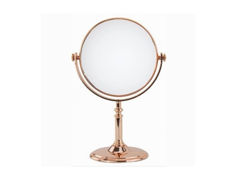 Espelho de mesa maquiagem acessório de banheiro dourado mulher 6 27cm 69414