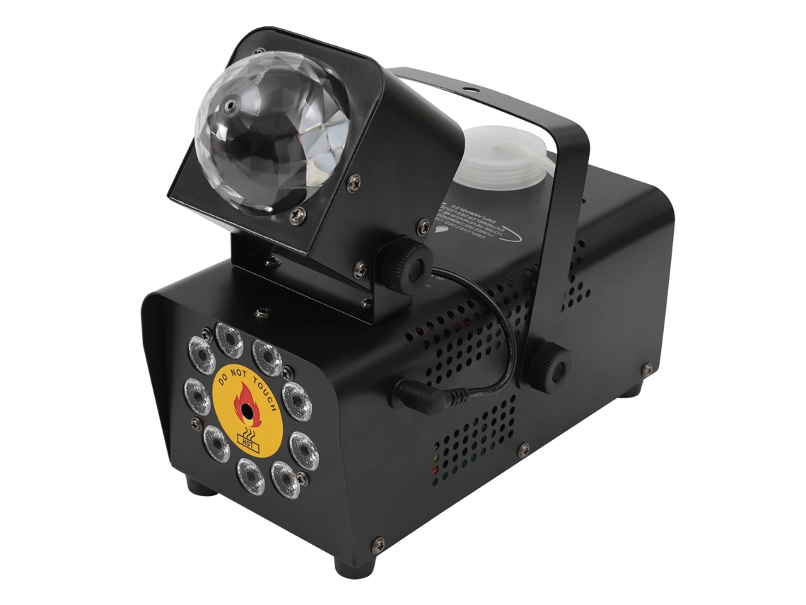 Máquina De Fumaça, 12 Cores, Saída De Fumaça De 2000cfm, Controle Remoto, Preto Oem