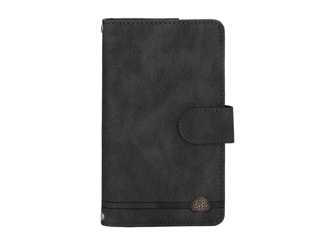 Capa Protetora LAXISCREED de Couro Pu Zipper Flip