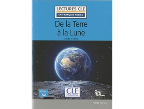 Livro De La Terre À La Lune - Niveau 2 A2 - Livre Cd Da Editorial Cle-anaya De Jules Verne (francês)