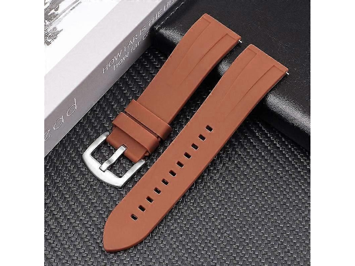Pulseira Universal Curva De Silicone Para Smartwatch Com Interface Plana De Liberação Rápida, Compatível Com A Maioria Dos Smartwatches.
