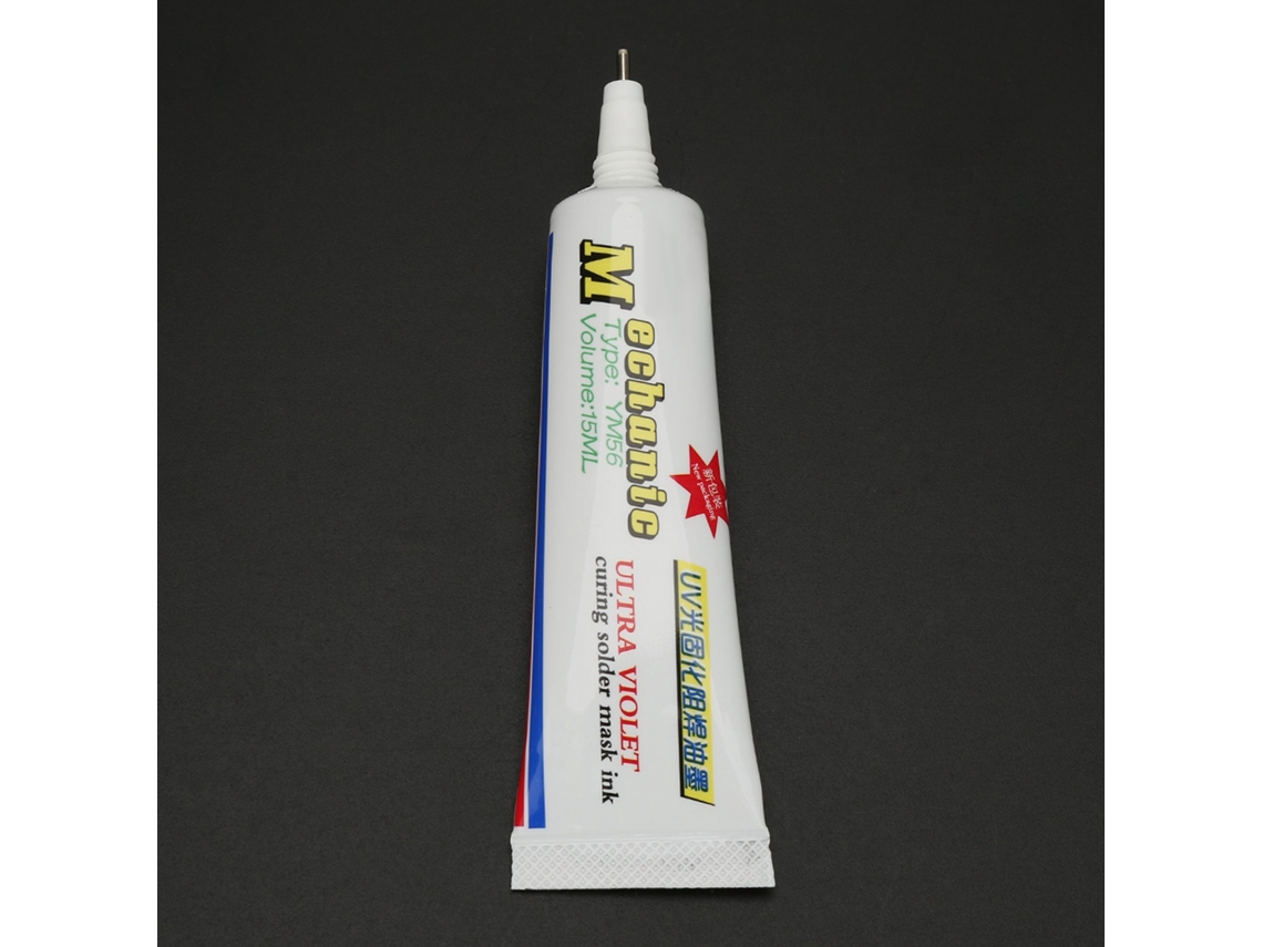Tinta De Máscara De Soldadura De Curado Uv Por Inserción De Aguja Para Placa De Circuitos Impresa De Teléfonos Móviles (preto)