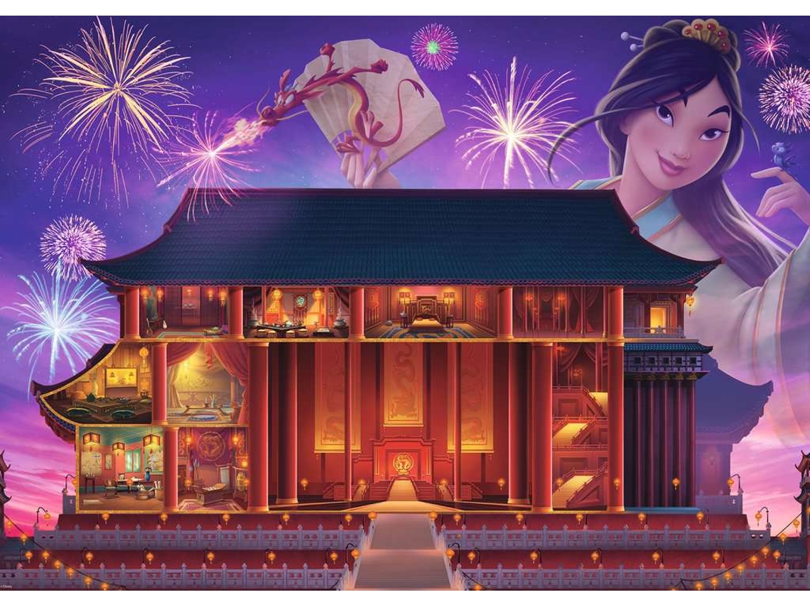 Quebra cabeça RAVENSBURGER Disney Castelos Mulan 1000 Peças