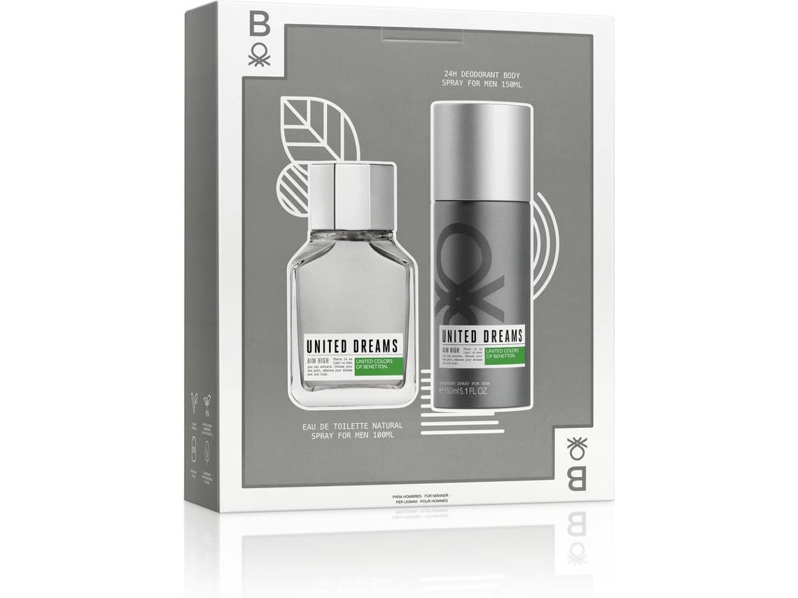Coffret BENETTON UD AIM Hight Men Eau de Toilette (100 ml)
