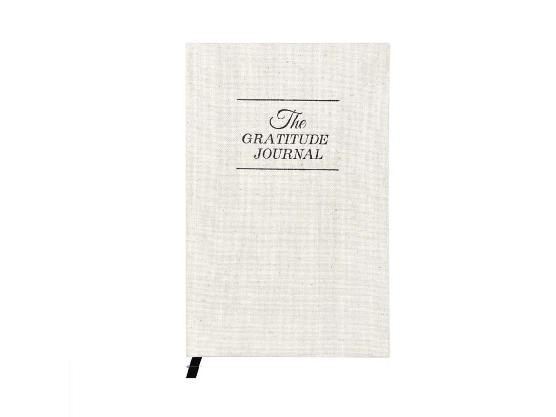 Caderno De Gratidão Diária A5 Capa Dura Em Linho Com Papel Grosso Be Inf
