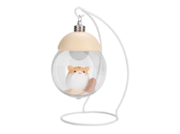 Luz Noturna Hamster Cartoon Cesto Pendente Amarelo