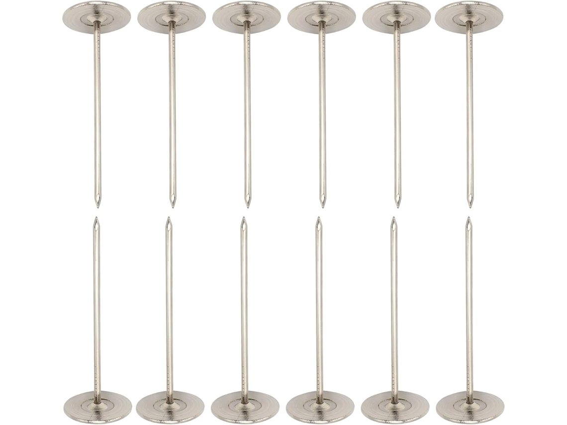 Tachas De Estofamento 4, 8cm 1, 9 Polegadas, 40 Pregos Prateados Móveis, Tachinhas De Cabeça Chata 1, 9cm 0, 75 Polegadas