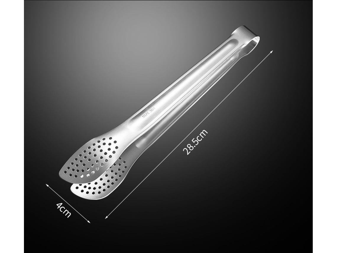 Lurelia Pinça Culinária Inox 304 24 X 4 Cm Antiderrapante Churrasco