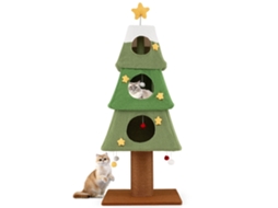 Árvore de Natal para Gatos com Poste de Sisal, 162 Cm, Verde NORTHIX