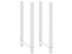 Vidaxl Pés Para Mesa De Bar , Brancos, 2 Peças, 60x (110-111) Cm, Aço