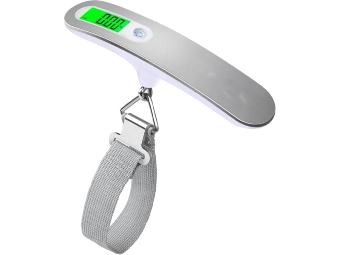 Balança Digital Portátil Para Bagagem, Capacidade 50 Kg, Função Tara, Permite Verificar O Peso Antes Do Embarque, No Aeroporto Ou Em Casa