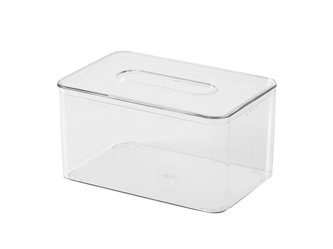 Caixa de Lenços Transparente Multifuncional Decorativa com Economia de Espaço Dispenser S/MARCA