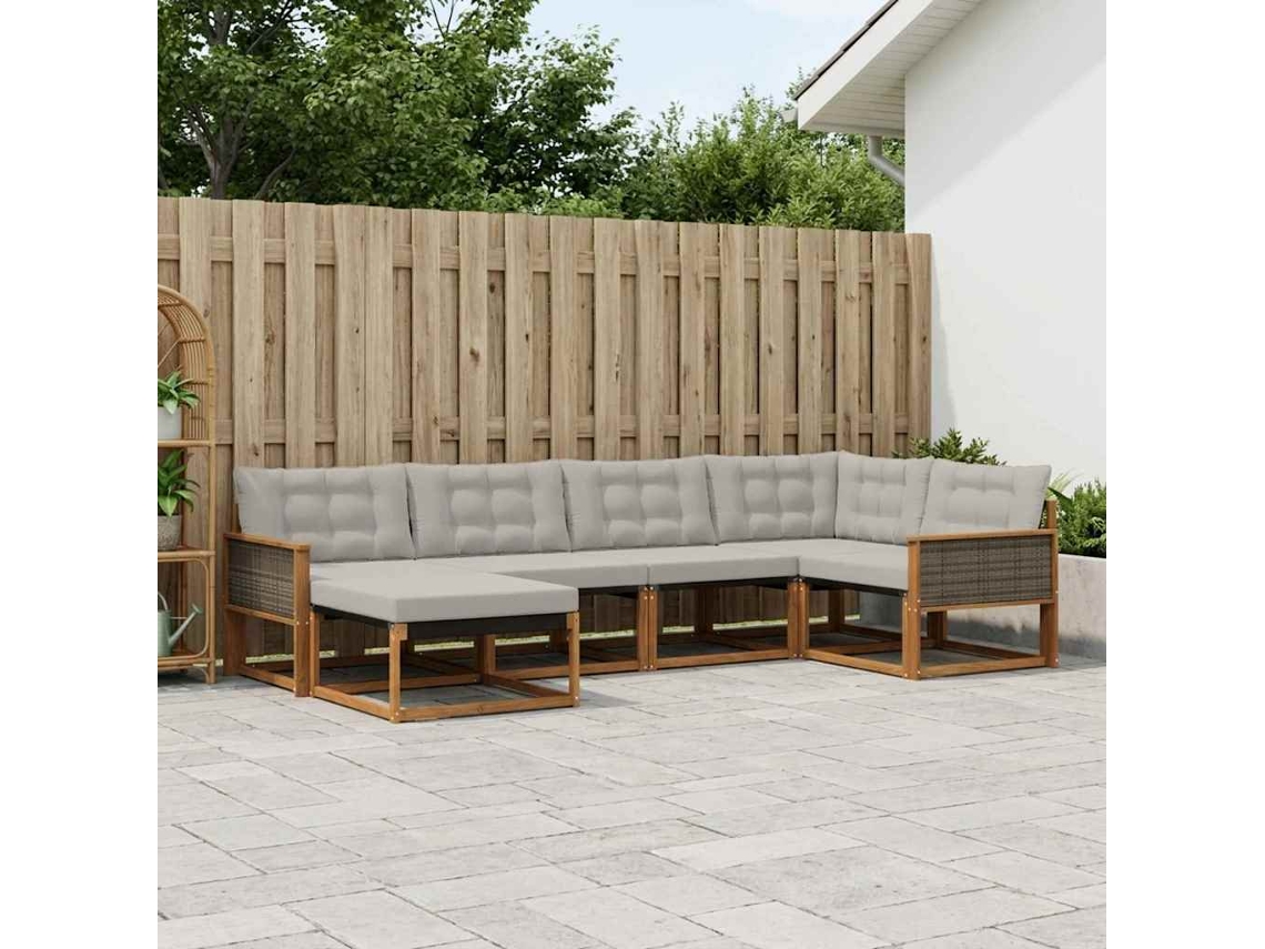 Vidaxl Conjunto De Sofás Para Exterior 6 Unid.