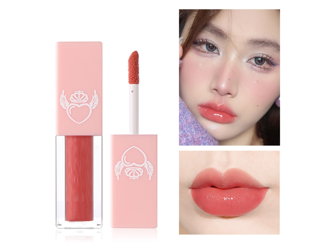Batom Hidratante Para Mulheres E Meninas, Lápis Labial Líquido Duradouro, Maquiagem Pigmentada Tipo 2