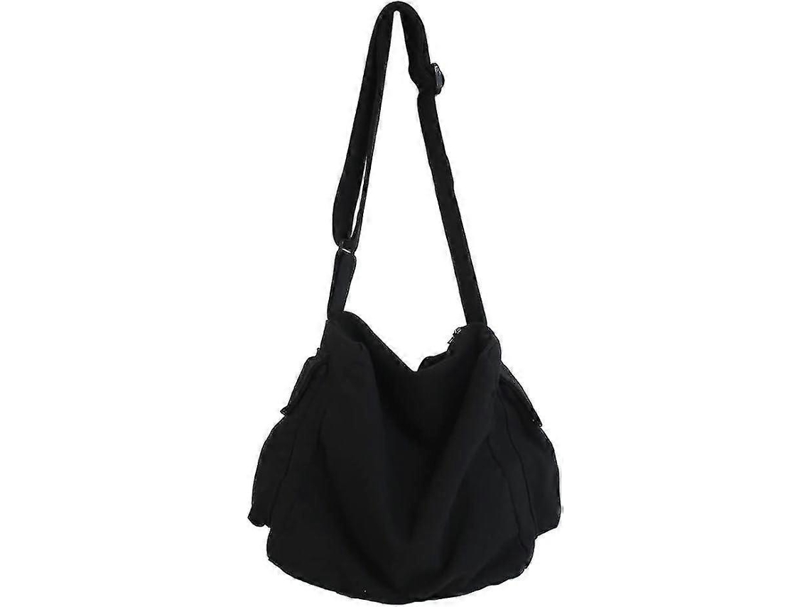 Bolsa De Lona Tipo Carteiro, Bolsa Grande Tipo Hobo, Transversal, Com Vários Bolsos, Bolsa De Ombro Tipo Tote De Lona Para Mulheres E Homens