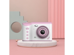 Halinuia Câmera Digital Infantil Lente Dupla Tela Táctil 1,8 Polegadas 1800w Com Cartão 32gb