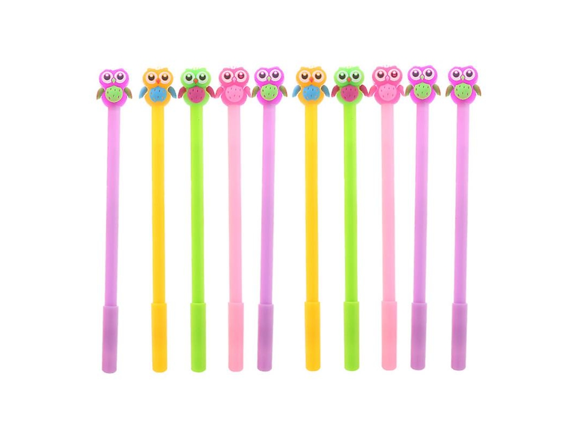 10pcs Canetas De Gel De Plástico Allinless