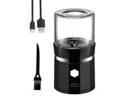 Mini Triturador Elétrico Portátil para Baunilha, Recarregável Via Usb, com Escova de Limpeza Ervas GOKOCO