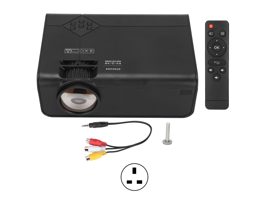 Projetor Portátil Mini para Casa EOOCOO (teatro em Casa Hd 720p)