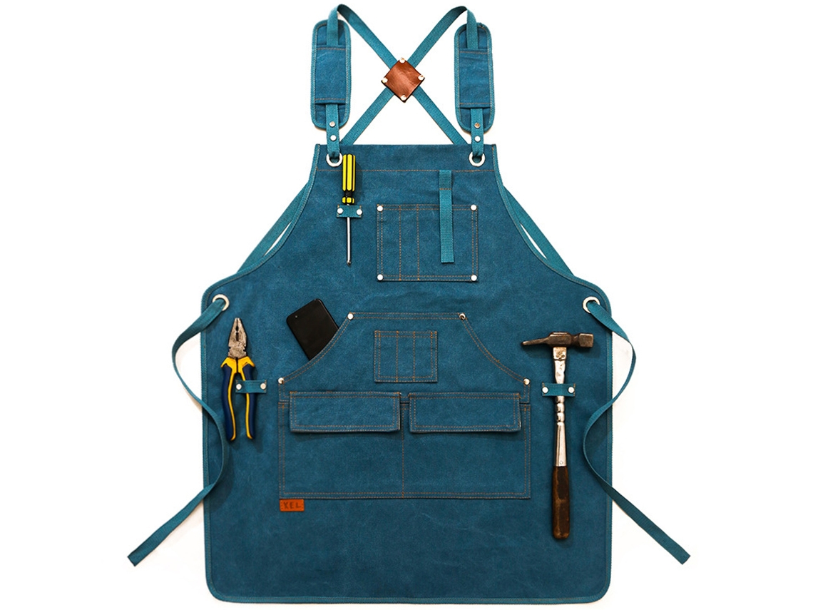 Toca De Algodão Impermeável Em Tecido Jeans E Lona, Reutilizável E Durável, 80 X 60 Cm, Para Casa, Restaurante, Café, Cores Verde, Marrom, Preto