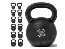 Kettlebell De Ferro Fundido 20 Kg Body Revolution Peso Para Treino De Força Em Casa E Fitness Ferro Sólido Durável Monstershop