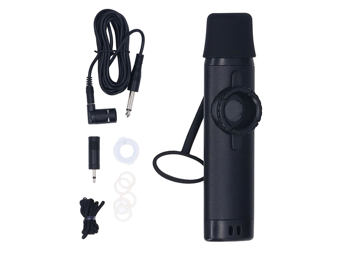 Kazoo Eléctrico De Metal Con Micrófono Profesional Para Acompañamiento Y Entretenimiento Negro