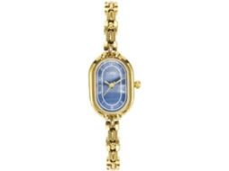 Feminino com Pulseira Oval Relógio de Pulso À Prova DÁgua-Ouro