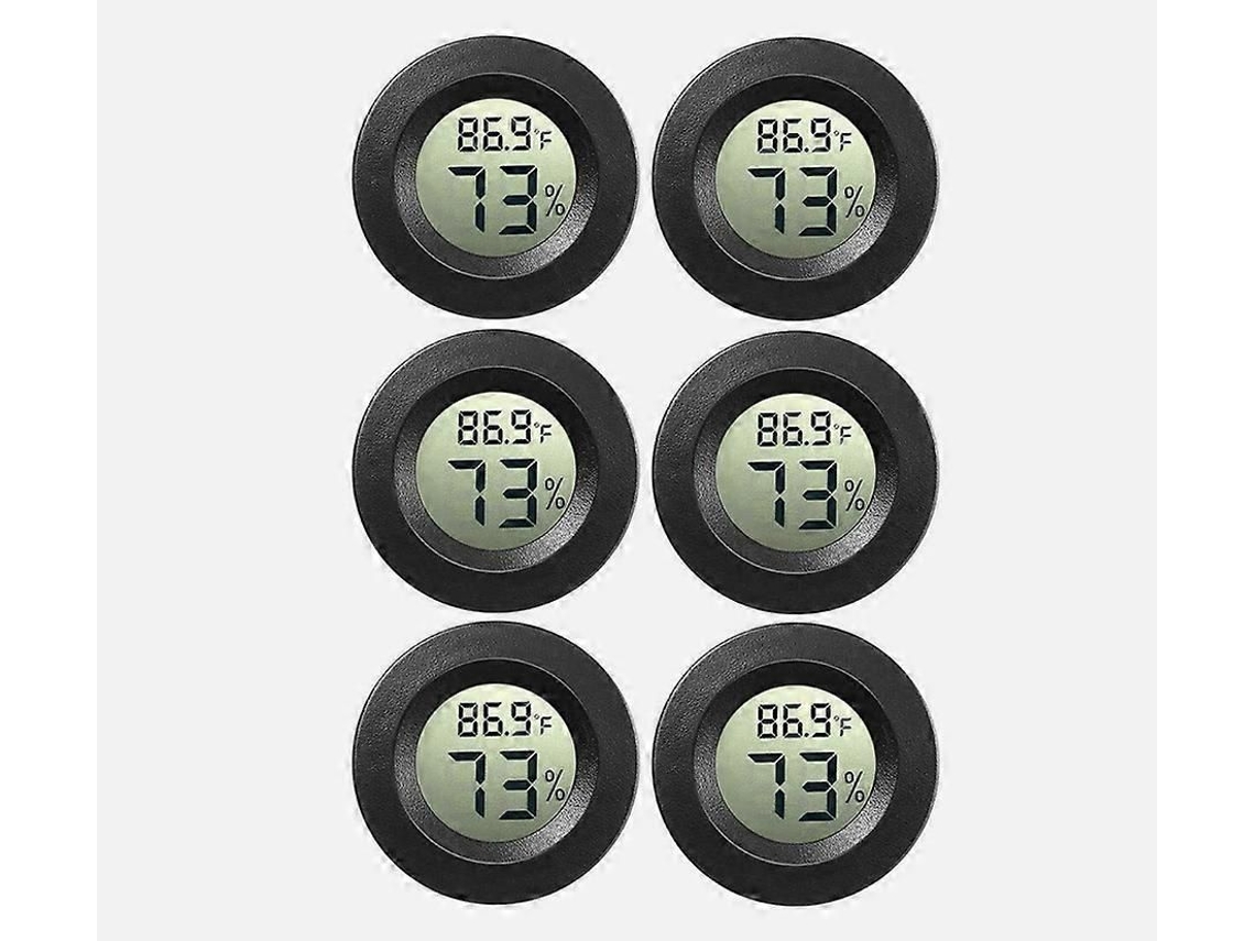 6x Higrômetro Digital Mini Termômetro Luftfeuchtigkeit Temperaturmesser Slim