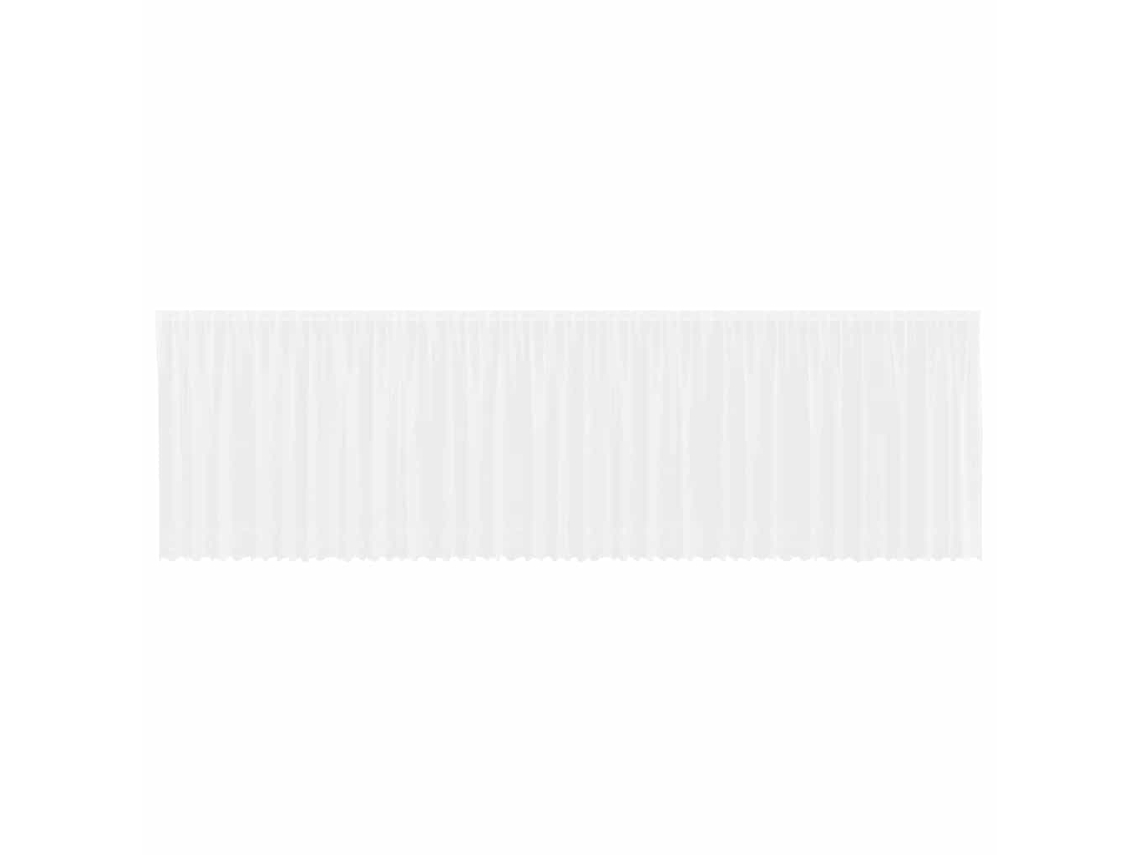 Conjunto 1 Cortina De Renda Vidaxl Branco Poliéster (160 X 900 Cm)