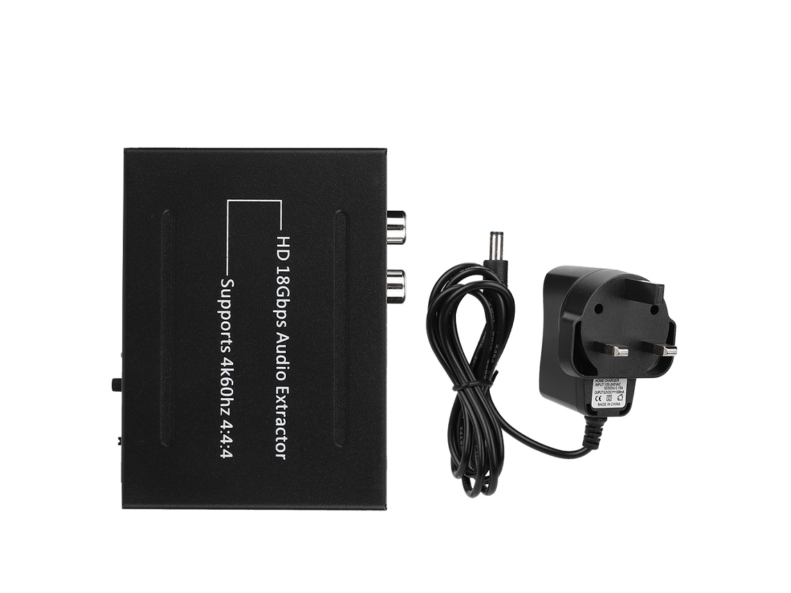 Conversor Hdmi Para Hdmi (extração De Áudio, 4k 18gbps)