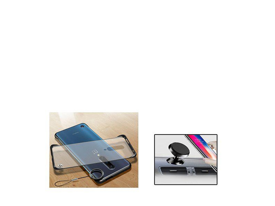 Kit Suporte Magnético Carro e Capa Naked Bumper Oneplus 7 Pro