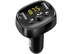 Transmissor Fm Para Carro - Reprodutor De Música E Receptor De Áudio Com Portas Usb Adaptador De Rádio Para Carro, Para