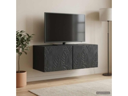 Vidaxl Gabinete De Tv De Parede 98 X 31 Cm Preto Derivados De Madeira