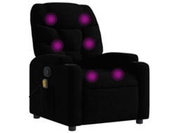 Massage Recliner Chair, Massage Recliner Chairs Vidaxl Preto Tecido