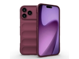 Capa Para Iphone 17 Pro Max,capa Protetora Macia À Prova De Quedas Digitallab (vinho Tinto)