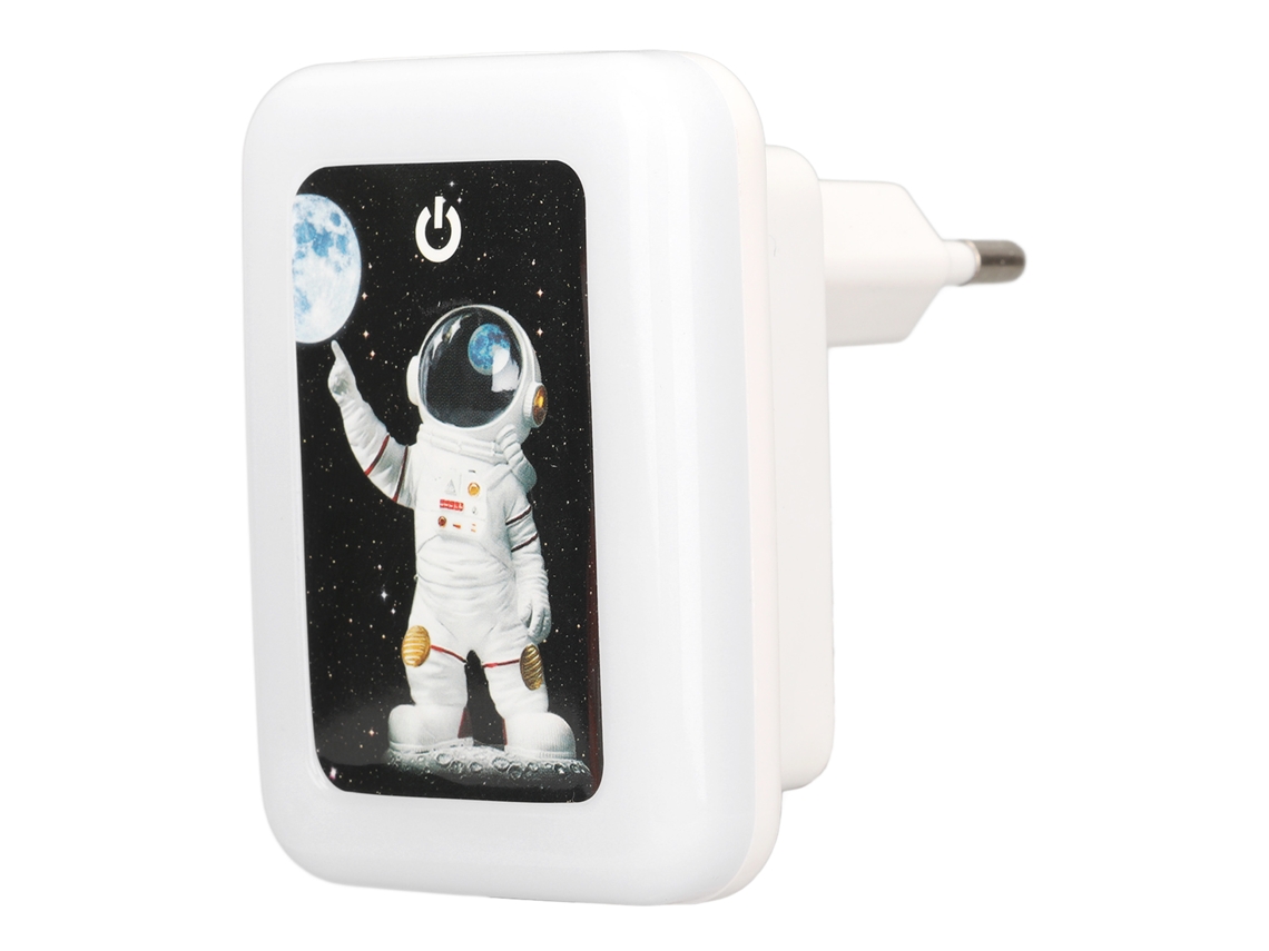 Laxiscreed Luz De Noite Led Ajustável Com Três Temperaturas De Cor E Porta Usb Dupla