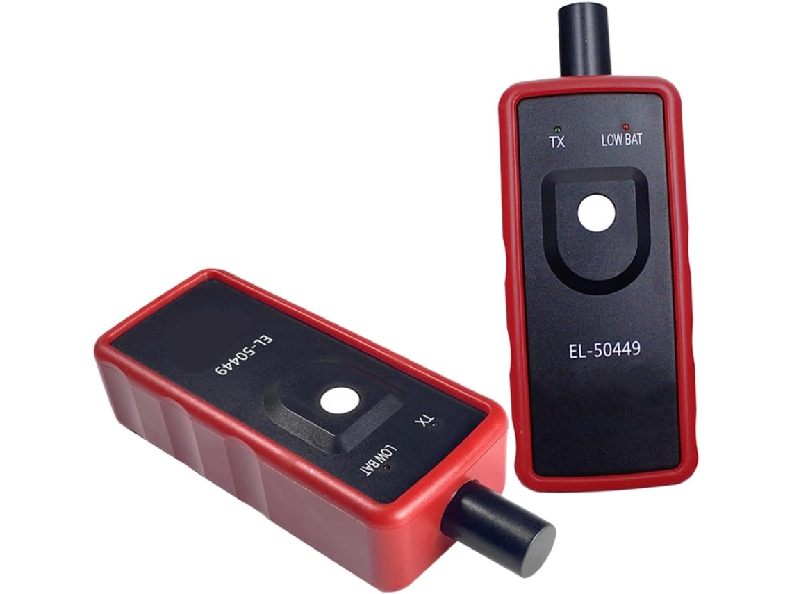 Ferramenta de reinicialização do sensor de pressão para dois pneus de duas peças para ativação do sistema.