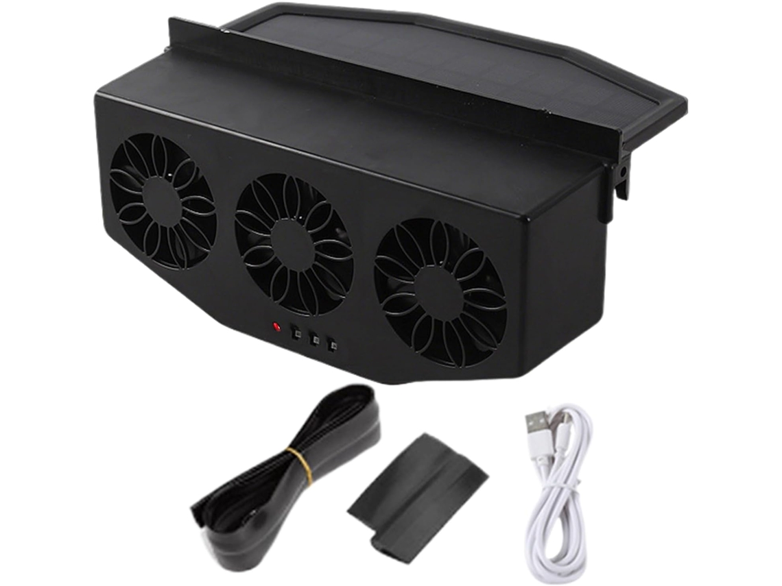 Ventilador De Exaustão Solar Para Carro, Ventilador Para Janela De Carro