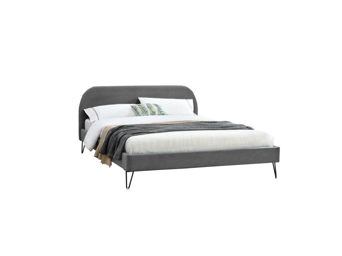 Cama CONCEPT U Phoenix (Cinzento e Preto - Dimensões do Colchão: 203x153x89 cm)