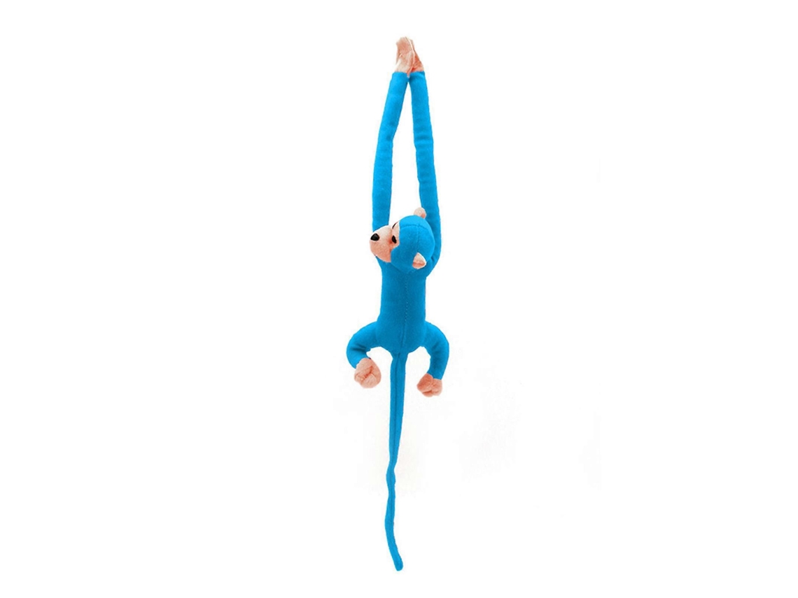 Boneco De Pelúcia Gibão 23 Polegadas Macaco Braços Longos Brinquedo Antiestresse Decoração Casa Presente Aniversário Bebê Mulheres Azul