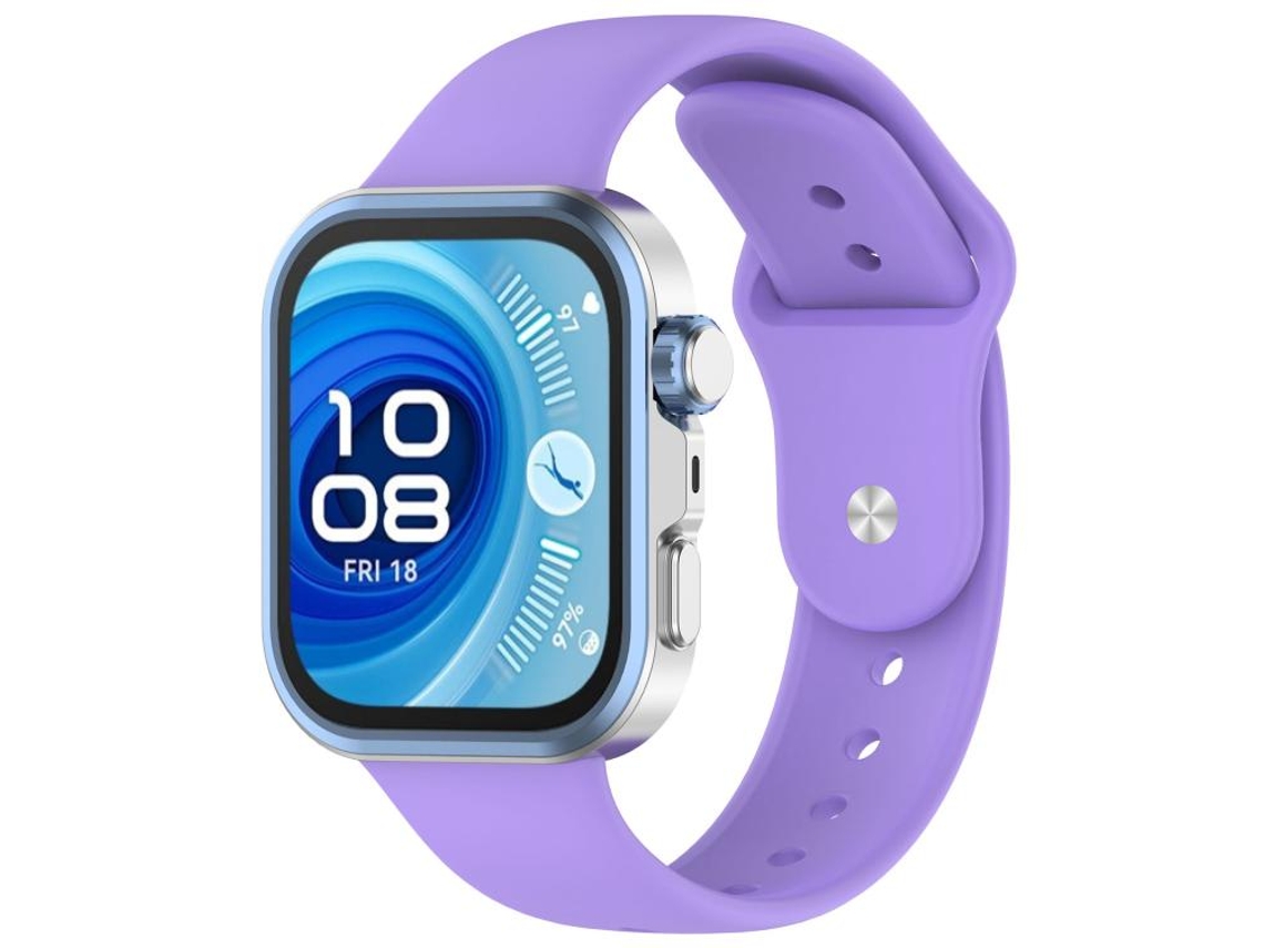 Bracelete para Huawei Watch Fit 4 / Fit 4 Pro / Fit 3 Silicone Fecho Invertido Roxa XIAOMOYU